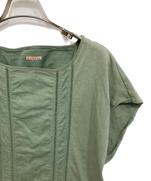 KAPITAL（キャピタル）KAPITAL (キャピタル) コットンノースリーブワンピース グリーンの古着・服飾アイテム