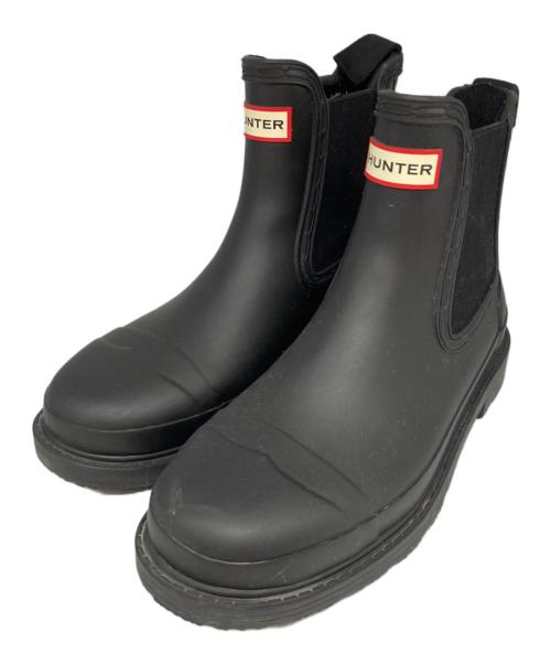 HUNTER（ハンター）HUNTER (ハンター) commando chersea boot/コマンドチェルシーブーツ ブラック サイズ:EU37の古着・服飾アイテム