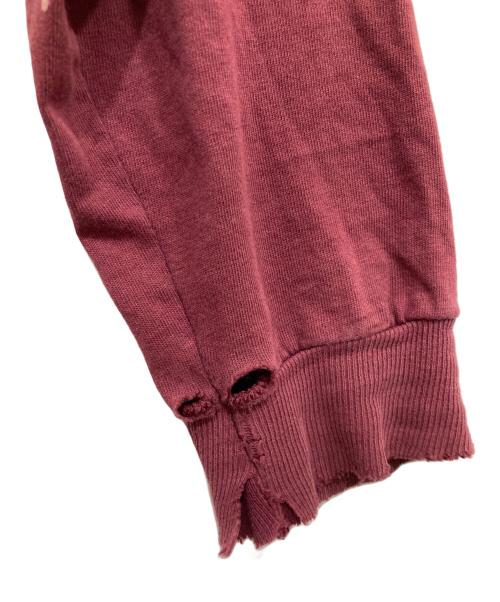 stussy（ステューシー）stussy (ステューシー) 80’S両面オーバルロゴロングスリーブカットソー ボルドー サイズ:Lの古着・服飾アイテム