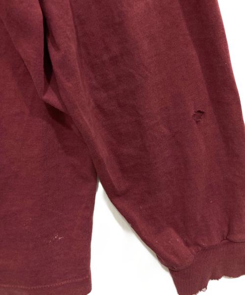 stussy（ステューシー）stussy (ステューシー) 80’S両面オーバルロゴロングスリーブカットソー ボルドー サイズ:Lの古着・服飾アイテム