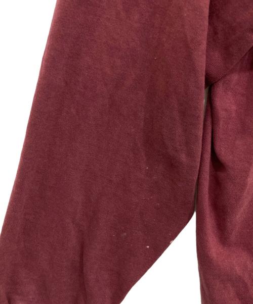 stussy（ステューシー）stussy (ステューシー) 80’S両面オーバルロゴロングスリーブカットソー ボルドー サイズ:Lの古着・服飾アイテム