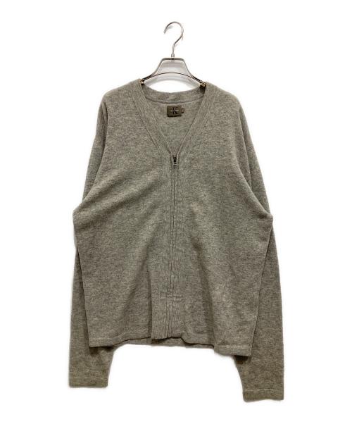 Calvin Klein（カルバンクライン）Calvin Klein (カルバンクライン) ジップカーディガン グレー サイズ:Lの古着・服飾アイテム