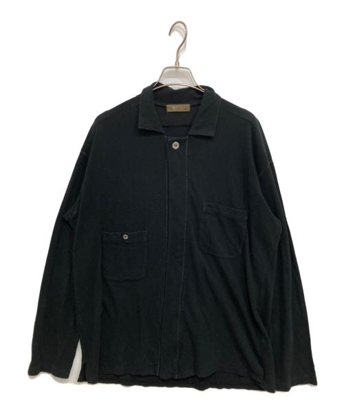 Y's for men（ワイズフォーメン）Y's for men (ワイズフォーメン) 90’s比翼コットンシャツ ブラック サイズ:Freeの古着・服飾アイテム