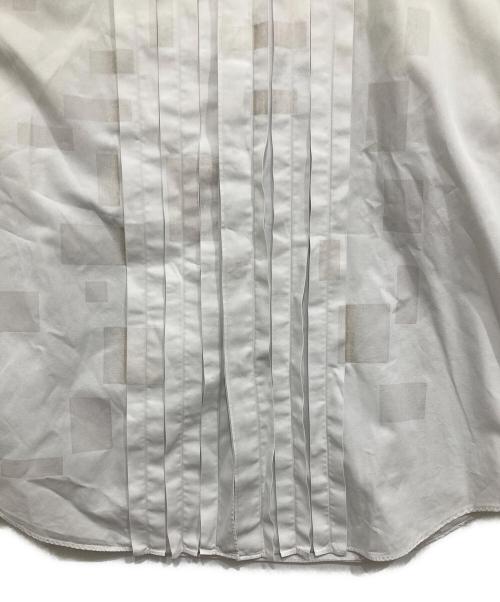 COMME des GARCONS HOMME（コムデギャルソン オム）COMME des GARCONS HOMME (コムデギャルソン オム) プリーツフライフロントシャツ ホワイト サイズ:不明の古着・服飾アイテム