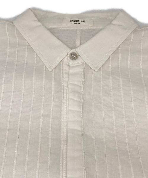 HELMUT LANG（ヘルムートラング）HELMUT LANG (ヘルムートラング) プリーツ切替シャツ ホワイト サイズ:Mの古着・服飾アイテム