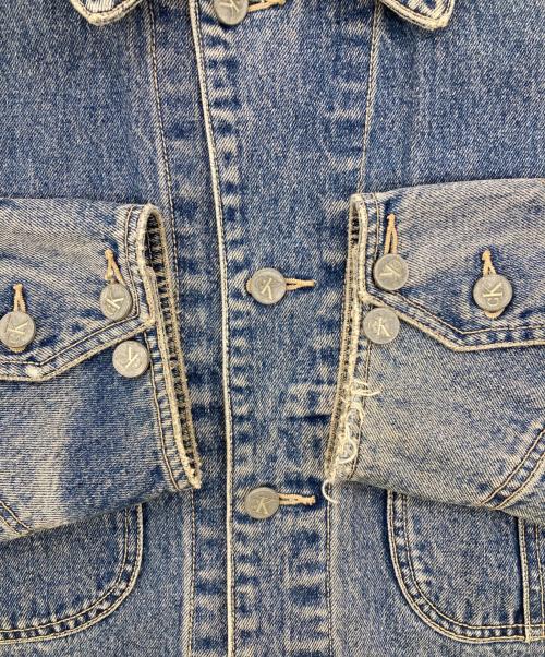 Calvin Klein Jeans（カルバンクラインジーンズ）Calvin Klein Jeans (カルバンクラインジーンズ) デニムカバーオール インディゴ サイズ:Lの古着・服飾アイテム