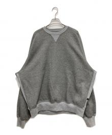 DAIWA PIER39（ダイワ ピア39）の古着「TECH SWEAT CREW FREEDOM SLEEVE/前V2トーンスウェット」｜グレー
