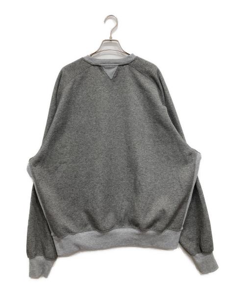 DAIWA PIER39（ダイワ ピア39）DAIWA PIER39 (ダイワ ピア39) TECH SWEAT CREW FREEDOM SLEEVE/前V2トーンスウェット グレー サイズ:XLの古着・服飾アイテム