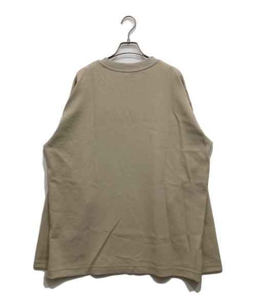 DESCENTE ALLTERRAIN（デザイント オルテライン）DESCENTE ALLTERRAIN (デザイント オルテライン) ストレッチツイルロングスリーブTシャツ/長袖カットソー ベージュ サイズ:SIZE0の古着・服飾アイテム