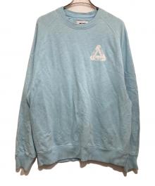 PALACE（パレス）の古着「TRI-FERG SLUB CREW/両面プリントスウェット」｜スカイブルー