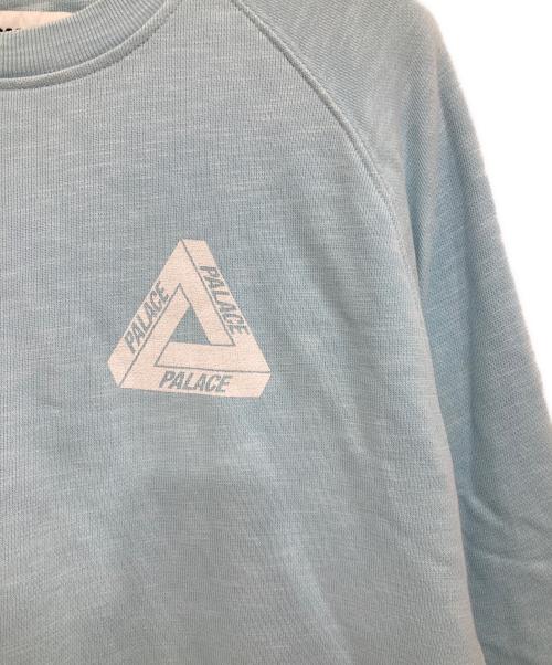 PALACE（パレス）PALACE (パレス) TRI-FERG SLUB CREW/両面プリントスウェット スカイブルー サイズ:XLの古着・服飾アイテム