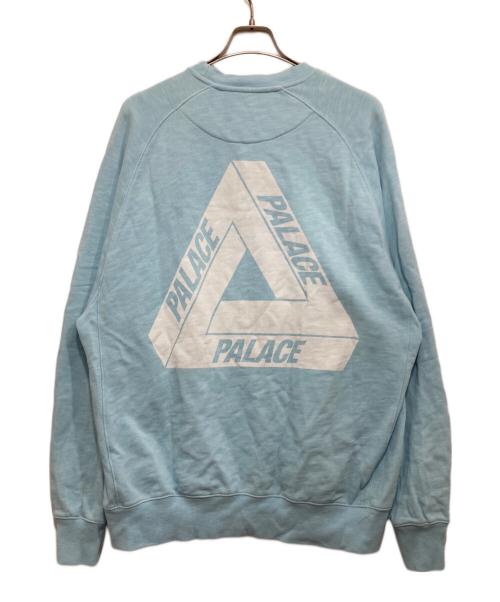 PALACE（パレス）PALACE (パレス) TRI-FERG SLUB CREW/両面プリントスウェット スカイブルー サイズ:XLの古着・服飾アイテム