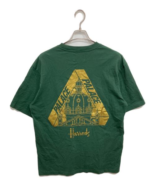 PALACE（パレス）PALACE (パレス) Harrods (ハロッズ) TRI-SPHINX-T-SHIRT/プリントTシャツ グリーン サイズ:XLの古着・服飾アイテム