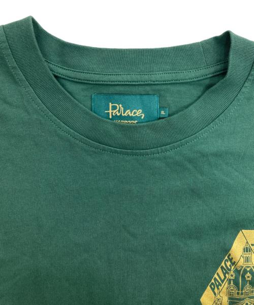 PALACE（パレス）PALACE (パレス) Harrods (ハロッズ) TRI-SPHINX-T-SHIRT/プリントTシャツ グリーン サイズ:XLの古着・服飾アイテム