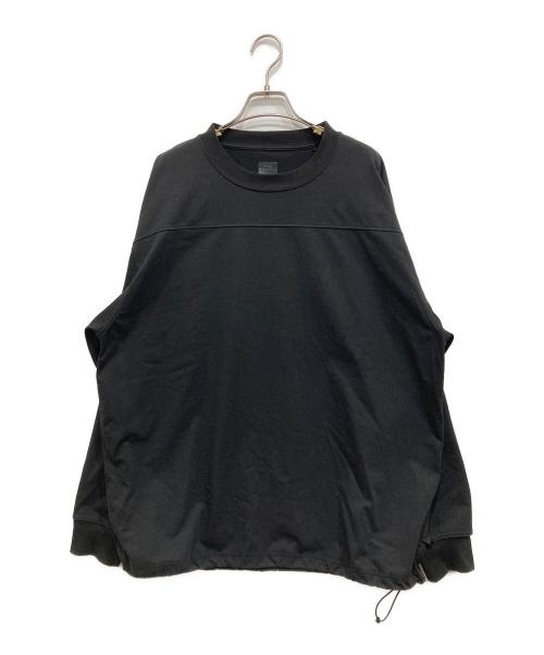 DAIWA PIER39（ダイワ ピア39）DAIWA PIER39 (ダイワ ピア39) Tech Drawstring Tee L/S/長袖カットソー ブラック サイズ:Lの古着・服飾アイテム