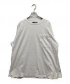 DESCENTE ALLTERRAINデザイント オルテライン）の古着「シームレスロングスリーブTシャツ」｜ホワイト