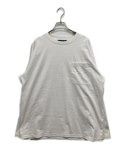 DESCENTE ALLTERRAIN（デザイント オルテライン）DESCENTE ALLTERRAIN (デザイント オルテライン) シームレスロングスリーブTシャツ ホワイト サイズ:SIZEX０の古着・服飾アイテム