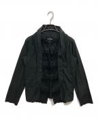 tricot COMME des GARCONSトリココムデギャルソン）の古着「00’sレイヤードデザインレースブラウス」｜ブラック