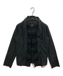 tricot COMME des GARCONS（トリココムデギャルソン）の古着「00’sレイヤードデザインレースブラウス」｜ブラック