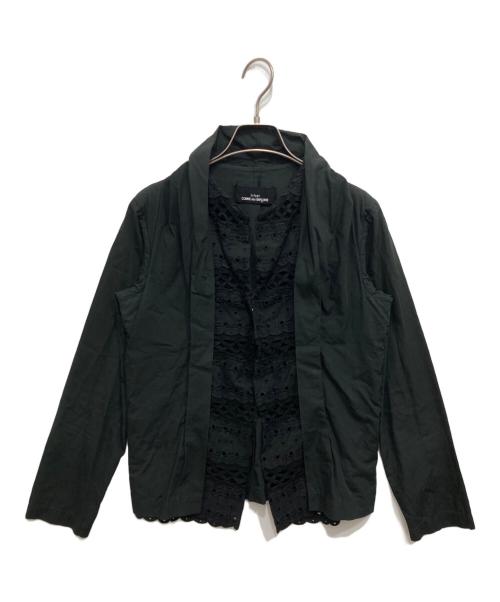 tricot COMME des GARCONS（トリココムデギャルソン）tricot COMME des GARCONS (トリココムデギャルソン) 00’sレイヤードデザインレースブラウス ブラック サイズ:FREEの古着・服飾アイテム