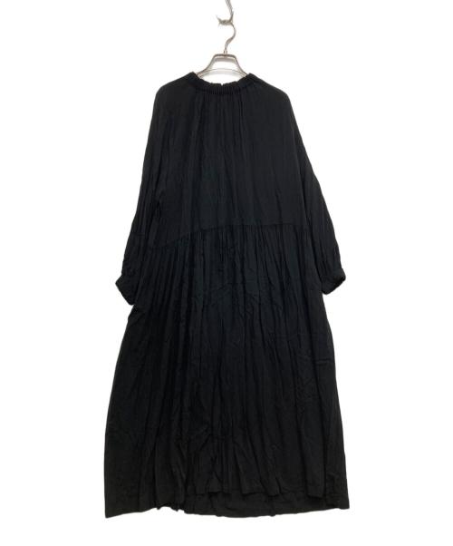 kubo san made（クボサンメイド）kubo san made (クボサンメイド) 長袖レーヨンワンピース ブラック サイズ:FREEの古着・服飾アイテム