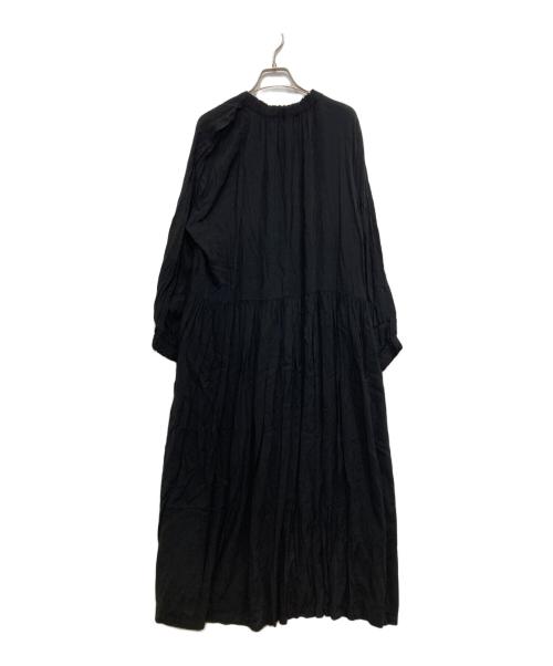 kubo san made（クボサンメイド）kubo san made (クボサンメイド) 長袖レーヨンワンピース ブラック サイズ:FREEの古着・服飾アイテム