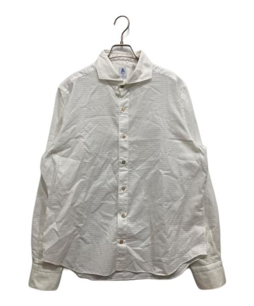 finamore（フィナモレ）finamore (フィナモレ) BARNEYS NEWYORK (バーニーズ・ニューヨーク) 別注長袖シャツ ホワイト サイズ:XLの古着・服飾アイテム