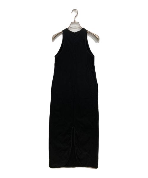 BACCA（バッカ）BACCA (バッカ) コットンピケ タンクトップドレス/ノースリーブワンピース ブラック サイズ:34の古着・服飾アイテム