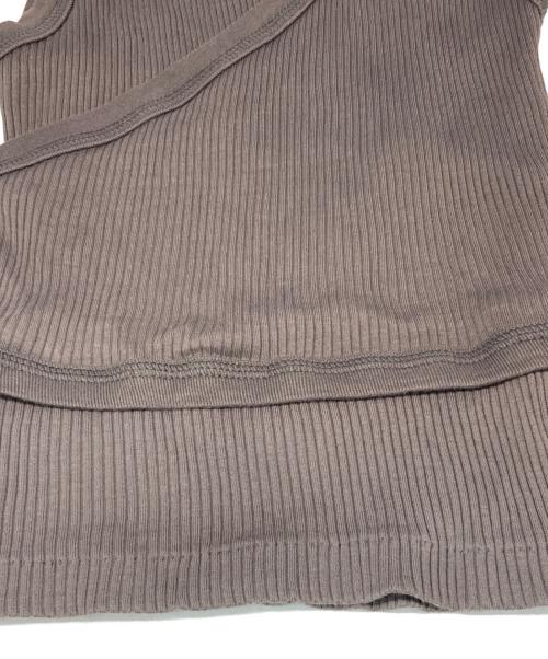 HYKE（ハイク）HYKE (ハイク) DOUBLE SHOULDER TANK TOP/ノースリーブカットソー グレー サイズ:freeの古着・服飾アイテム