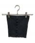 AURALEE（オーラリー）の古着「SUPER FINE WOOL HIGH GAUGE RIB KNIT BANDEAU TOP/ベアニットトップ」｜グレー