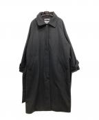 OHOTOROオオトロ）の古着「dublin coat/メルトンロングコート」｜グレー