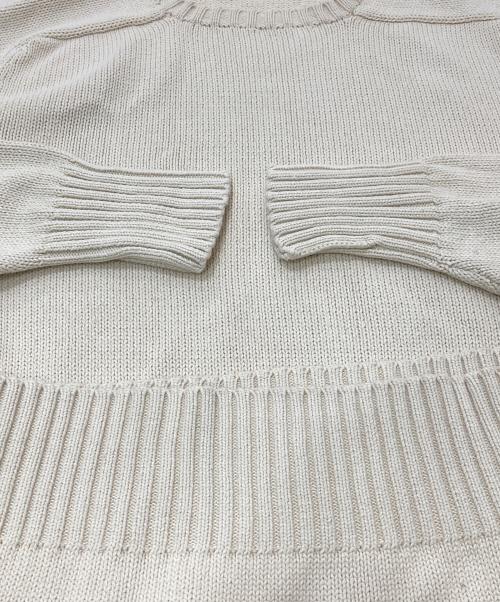POLO RALPH LAUREN（ポロ・ラルフローレン）POLO RALPH LAUREN (ポロ・ラルフローレン) コットンニット ホワイト サイズ:Lの古着・服飾アイテム