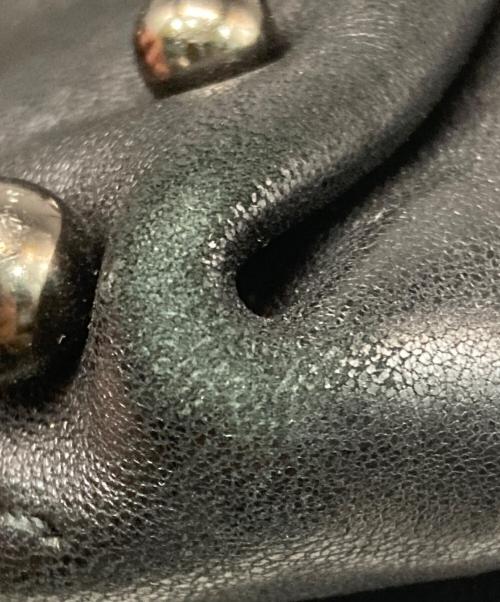 LANVIN（ランバン）LANVIN (ランバン) チェーンショルダーレザースタッズバッグ ブラックの古着・服飾アイテム