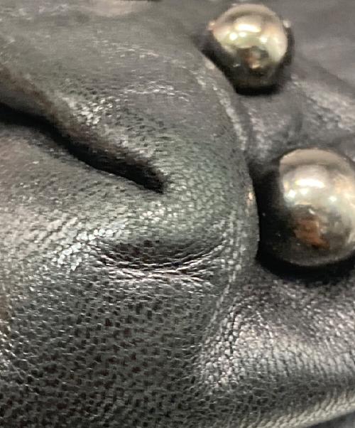 LANVIN（ランバン）LANVIN (ランバン) チェーンショルダーレザースタッズバッグ ブラックの古着・服飾アイテム