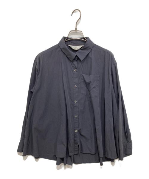 Midi-Umi（ミディウミ）Midi-Umi (ミディウミ) ワイドシャツ グレー サイズ:Freeの古着・服飾アイテム