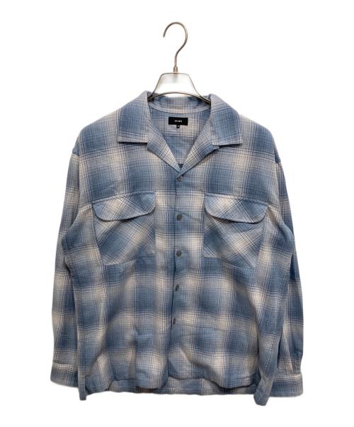 BEAMS（ビームス）BEAMS (ビームス) オンブレチェック開襟シャツ パープル サイズ:Mの古着・服飾アイテム