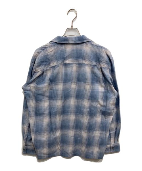 BEAMS（ビームス）BEAMS (ビームス) オンブレチェック開襟シャツ パープル サイズ:Mの古着・服飾アイテム