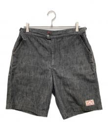 EVISU×NECESSARY or UNNECESSARY（エヴィス×ネセサリーオアアンネセサリー）の古着「ハーフパンツ」｜ブラック