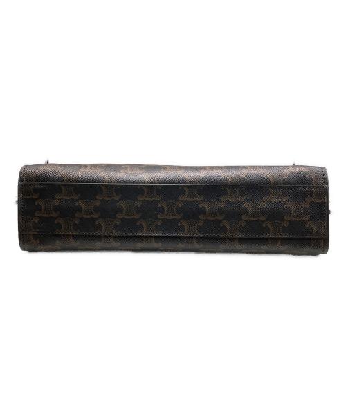 CELINE（セリーヌ）CELINE (セリーヌ) スモールバーティカルカバ/マカダム柄トートバッグ ブラウンの古着・服飾アイテム