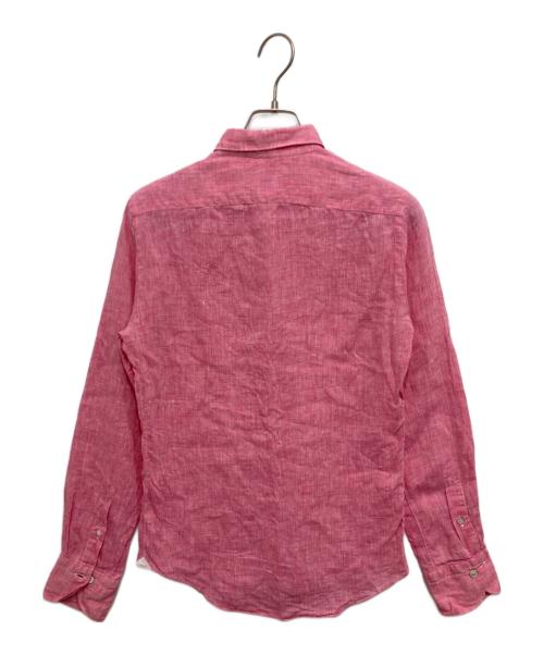 finamore（フィナモレ）Finamore (フィナモレ) 長袖リネンシャツ ピンク サイズ:36の古着・服飾アイテム