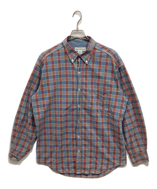 BANANA REPUBLIC（バナナリパブリック）BANANA REPUBLIC (バナナリパブリック) コットンチェックシャツ ブルー サイズ:Lの古着・服飾アイテム