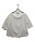 132 5. ISSEY MIYAKE132 5. イッセイ ミヤケ）の古着「ポリバイアスプリーツトップス/半袖ブラウス」｜ホワイト