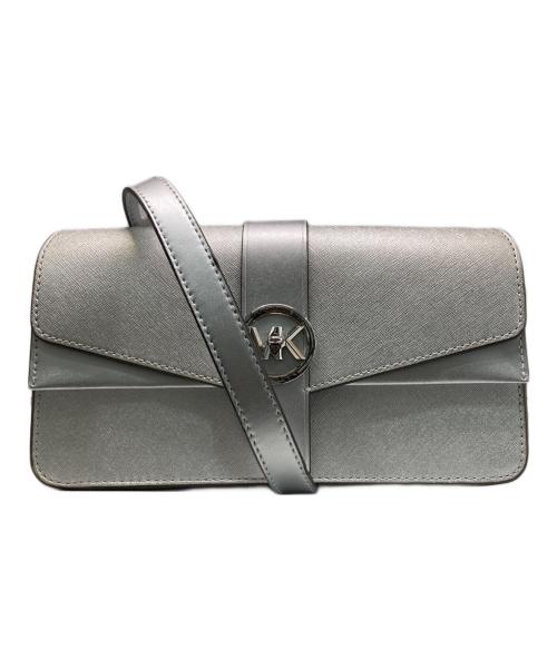 MICHAEL KORS（マイケルコース）MICHAEL KORS (マイケルコース) GREENWICH コンバーチブル ショルダー ミディアム/2WAYバッグ シルバーの古着・服飾アイテム