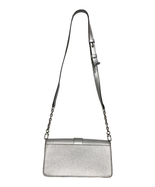 MICHAEL KORS（マイケルコース）MICHAEL KORS (マイケルコース) GREENWICH コンバーチブル ショルダー ミディアム/2WAYバッグ シルバーの古着・服飾アイテム