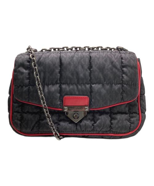 MICHAEL KORS（マイケルコース）MICHAEL KORS (マイケルコース) SOHO キルティングチェーンショルダーバッグ ブラックの古着・服飾アイテム