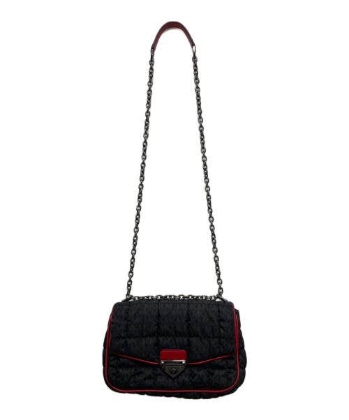 MICHAEL KORS（マイケルコース）MICHAEL KORS (マイケルコース) SOHO キルティングチェーンショルダーバッグ ブラックの古着・服飾アイテム