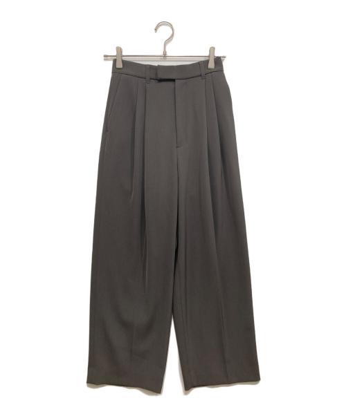 IENA（イエナ）IENA (イエナ) サスペンダーツイルパンツ/タックワイドパンツ グレー サイズ:SIZE36の古着・服飾アイテム