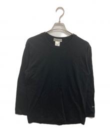 YOHJI YAMAMOTO（ヨウジヤマモト）の古着「スリーブロゴロングスリーブカットソー」｜ブラック
