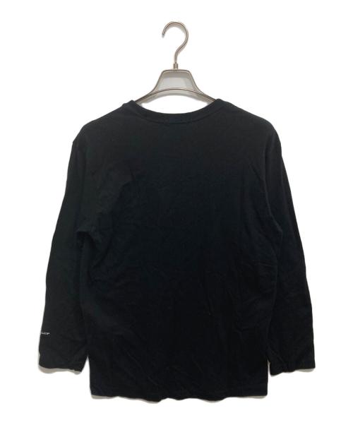 YOHJI YAMAMOTO（ヨウジヤマモト）YOHJI YAMAMOTO (ヨウジヤマモト) スリーブロゴロングスリーブカットソー ブラック サイズ:2の古着・服飾アイテム