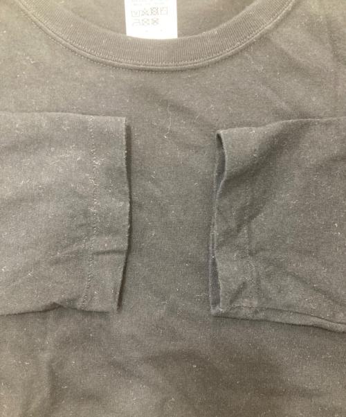 YOHJI YAMAMOTO（ヨウジヤマモト）YOHJI YAMAMOTO (ヨウジヤマモト) スリーブロゴロングスリーブカットソー ブラック サイズ:2の古着・服飾アイテム